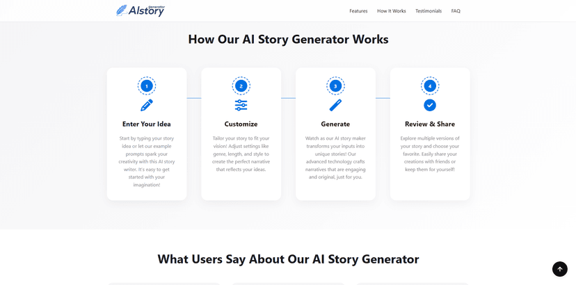 Accessible Creative AI Narrative Generator