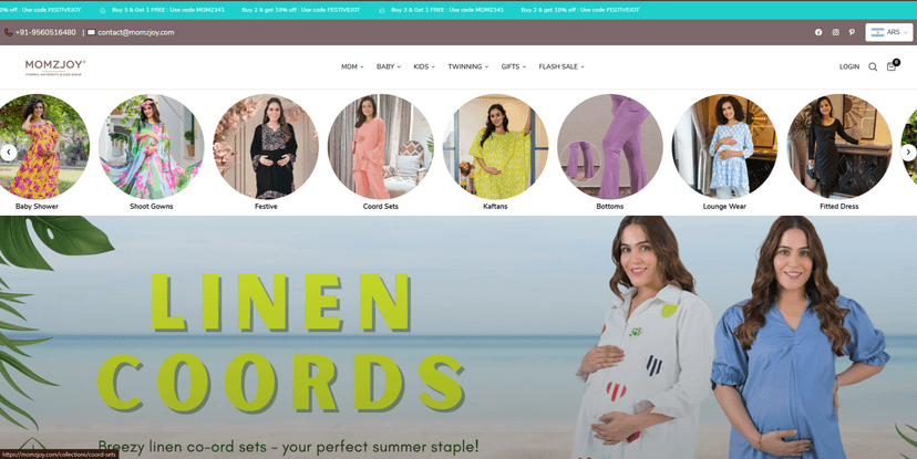 Specialized Maternity Fashion E-commerce Platform